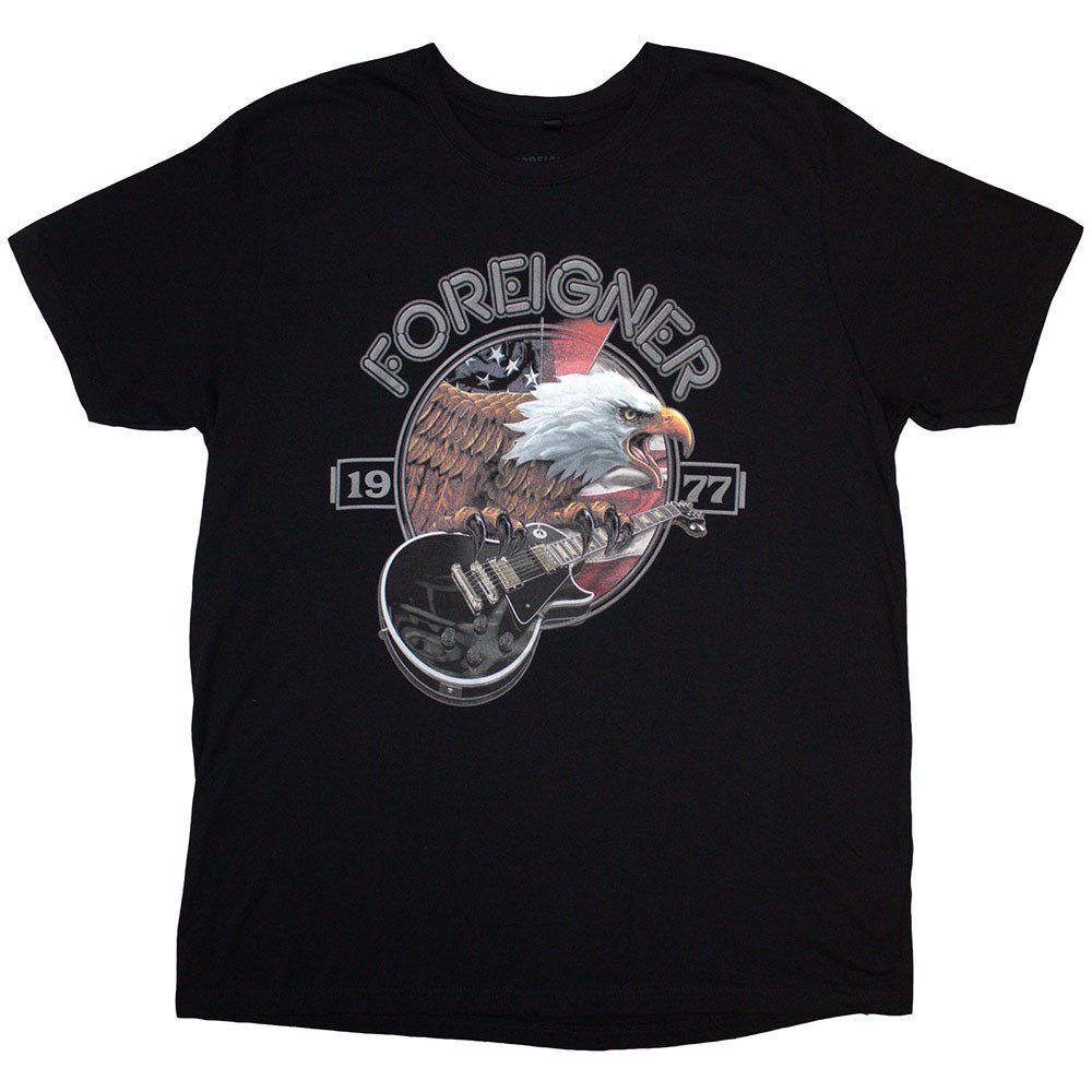 Foreigner - Eagle Heren Tshirt - Zwart